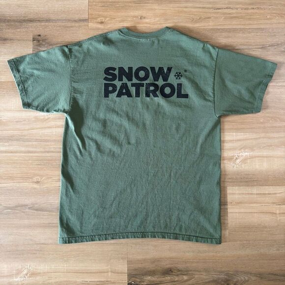 Y2K Snow Patrol Official Concert Merch Green Shirt Size Large Indie Alt Rock Pop - Picture 4 of 4